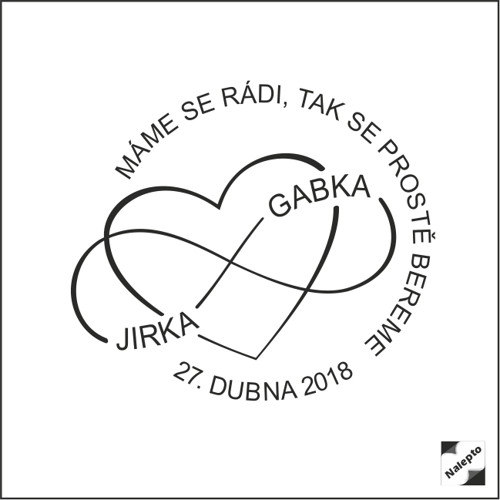 Svatební razítko na přání — foto 1