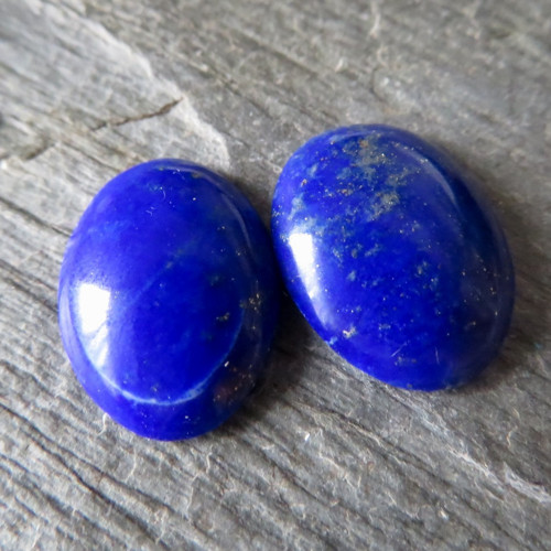 Lapis lazuli Extra, přírodní, pár č.2 — foto 1