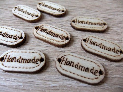 Dřevěná cedulka hand made - 5 kusů