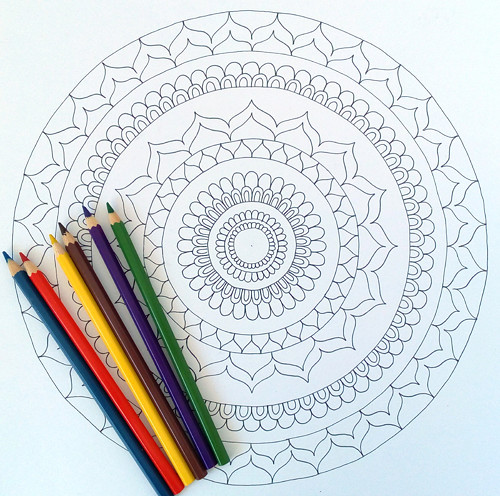Mandala k vybarvení velká 14 — foto 1