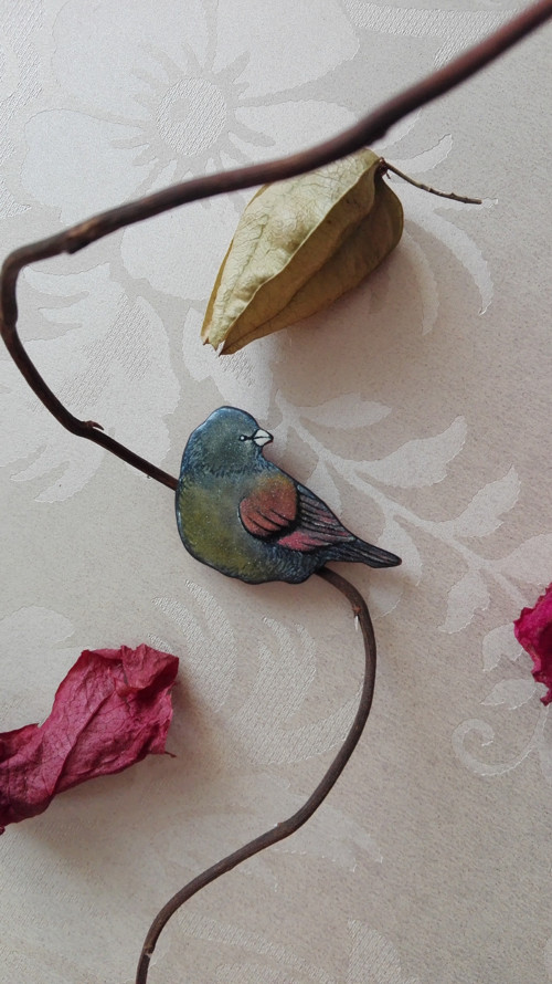 Zelenorůžový ptáček — foto 1