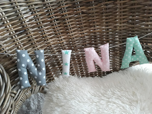 Látková písmenka NINA