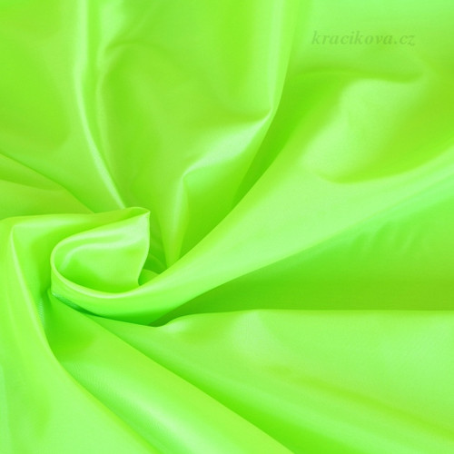 Podšívka fluorescenční zelená, cena za 50 cm