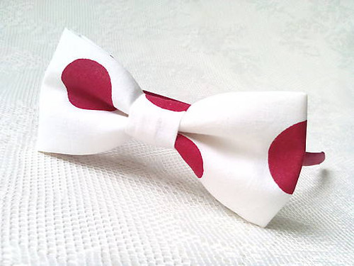 Pin Up headband (white/red dots) — foto 1