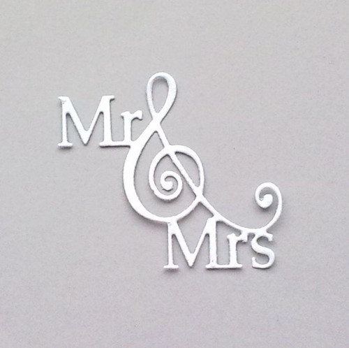Nápis - Mr and Mrs - barva dle přání
