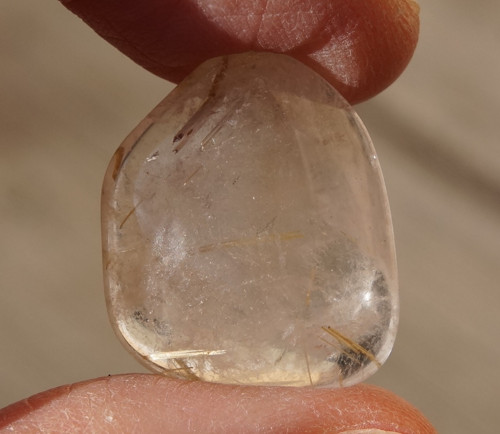 Křišťál - sagenit (22 mm) J407