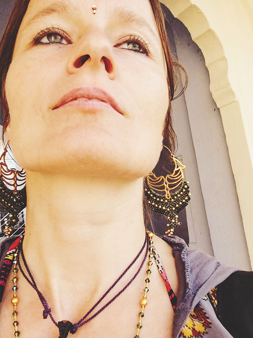 Elfí náušnice macrame — foto 1