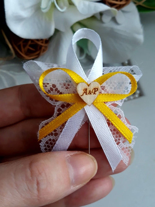 Vývazek dvoubarevný s monogramy — foto 1
