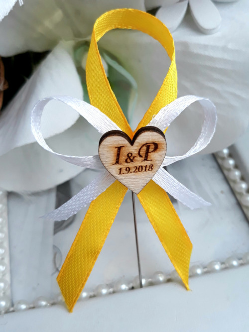 Vývazek dvoubarevný s monogramy — foto 1