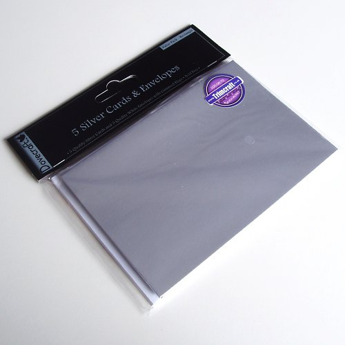 Sada 5 ks přání s obálkou - SILVER — foto 1