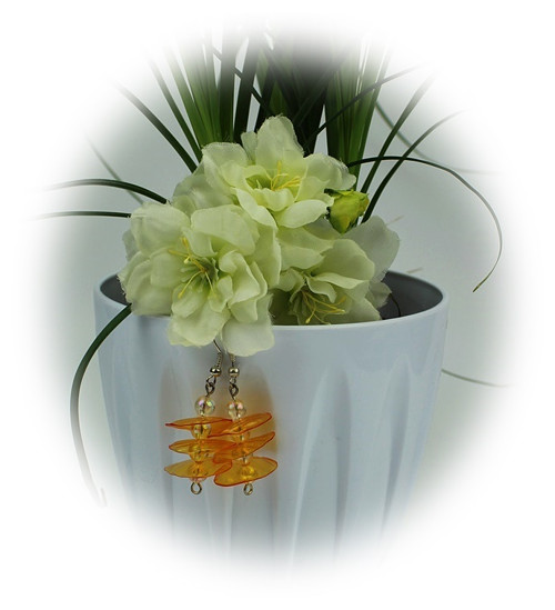 Náušničky Pet-art oranžové lampionky. č.253/4