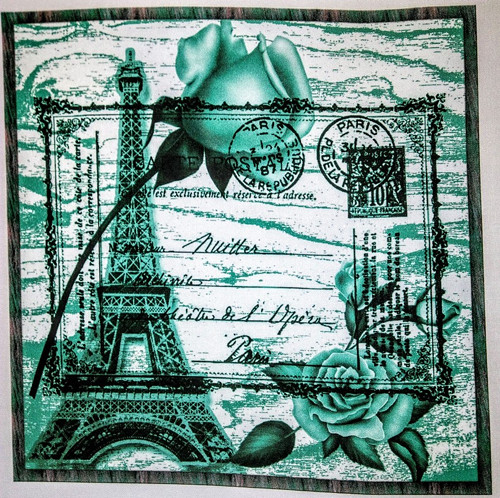 Bavlněná látka - panel 25,5 x 25,5 cm
