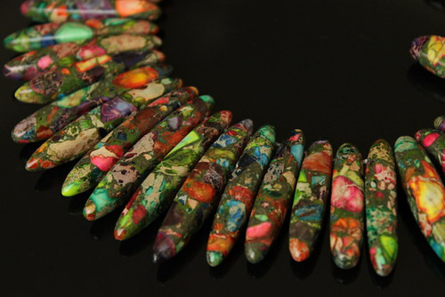 Multi-color variscitový hranolek — foto 1