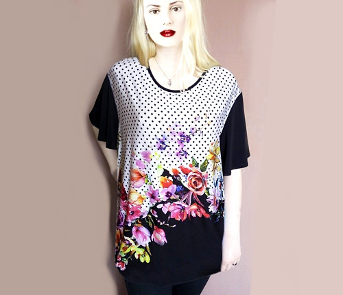Tričko Dot & Flowers — foto 1