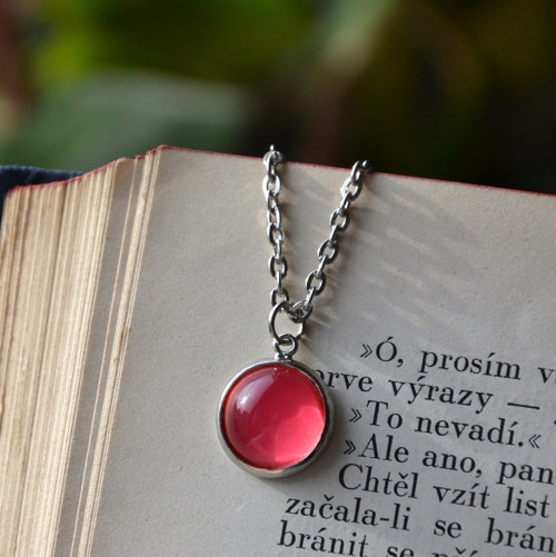 Náhrdelník " Malinový sorbet "