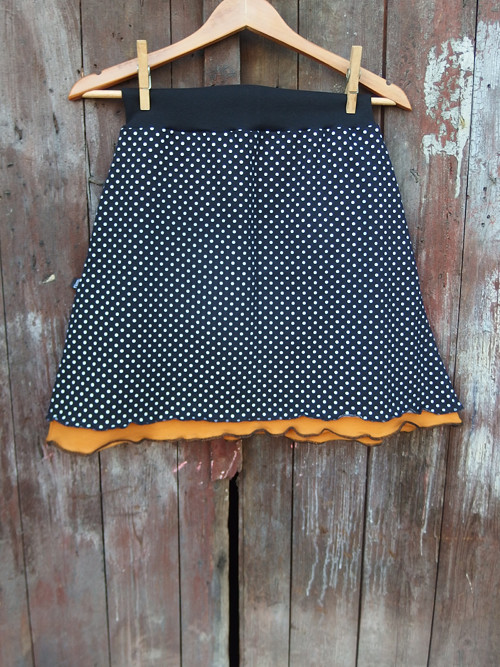 Dvojitá sukýnka "Dots & mustard" — foto 1