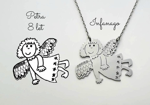 INFANAGO Šperk vytvořený dle kresby Vašeho dítěte