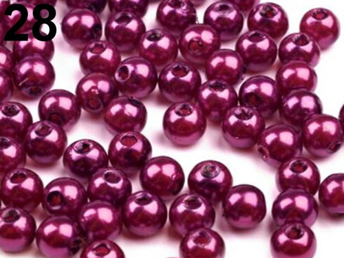 Korálky plast 4mm-10g