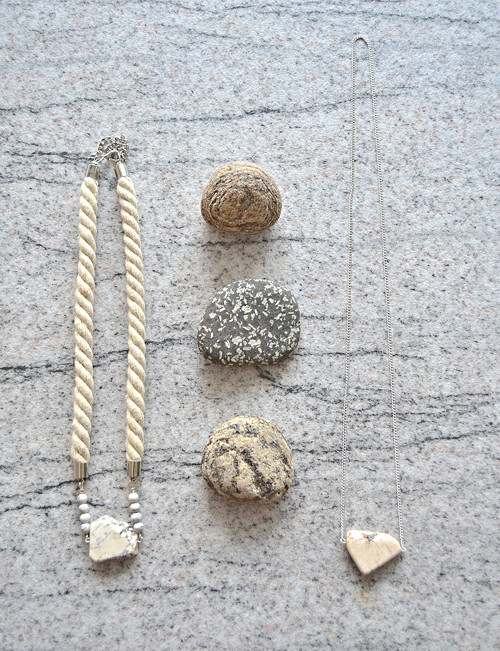 Náhrdelník Heart White Magnesite — foto 1