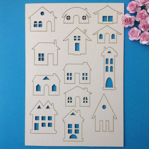 Dekorace ,chipboard 13 ks (CHB 20) — foto 1