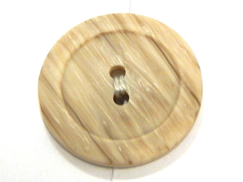 Knoflík, plast, 20,5 mm, imitace dřeva
