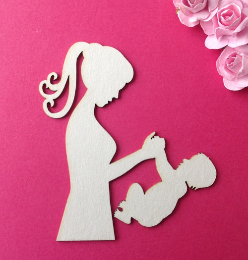 Dekorace ,chipboard 7,3 x 6,5 cm (CHD 16)