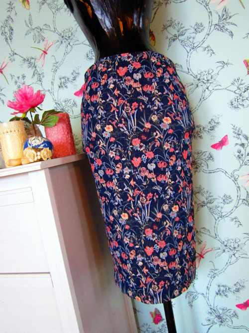 Sukně pencil jeans&výšivky — foto 1