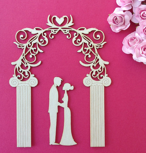 Dekorace ,chipboard 10,7 x 8 cm (CHL 4) — foto 1