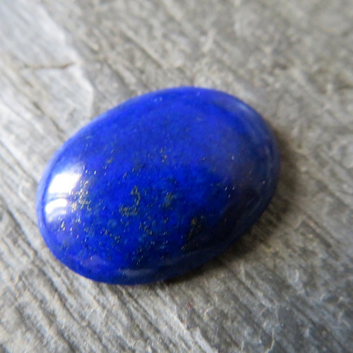 Lapis lazuli Extra, přírodní, kabošon č.01 — foto 1