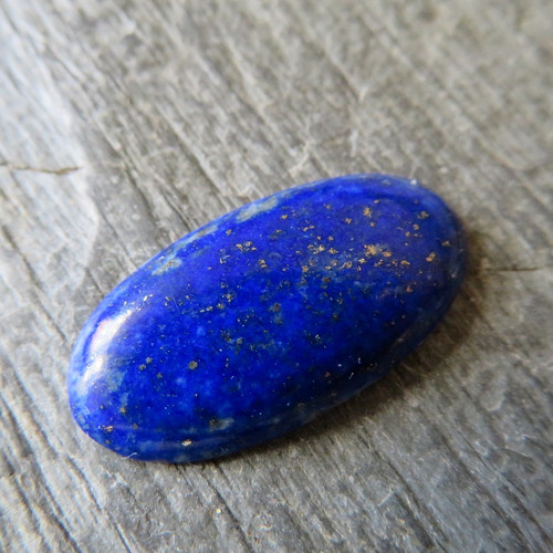 Lapis lazuli Extra, přírodní, kabošon č.02 — foto 1