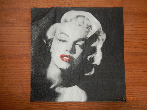 Ubrousek na decoupage - Marilyn Monroe
