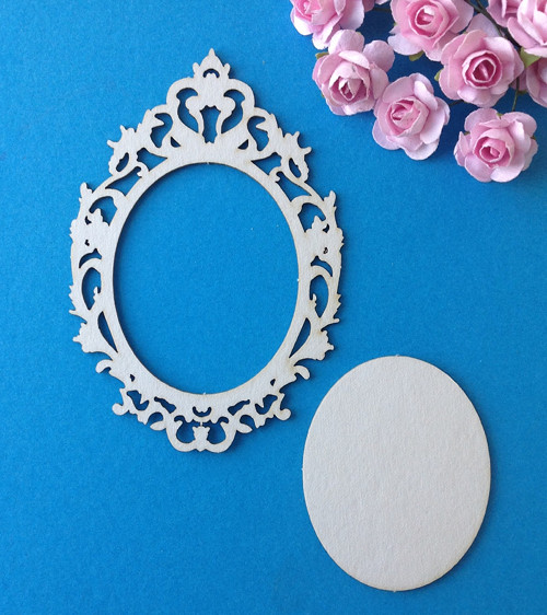 Dekorace ,chipboard 9 ,5 x 6,3 cm (CHR 100)