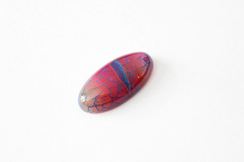 Achát - kabošon - 15x30 mm — foto 1