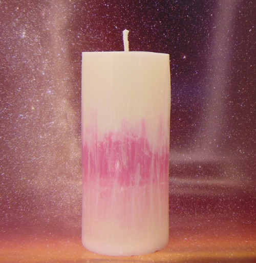 Svíčka -něžně růžová