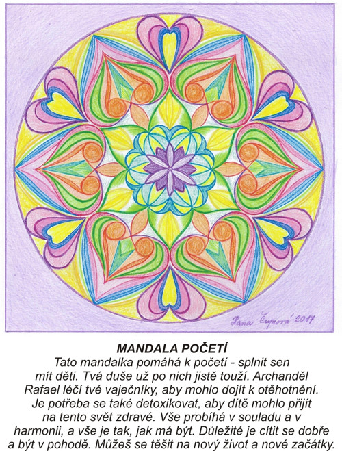 Mandala početí-kartičky 10x13
