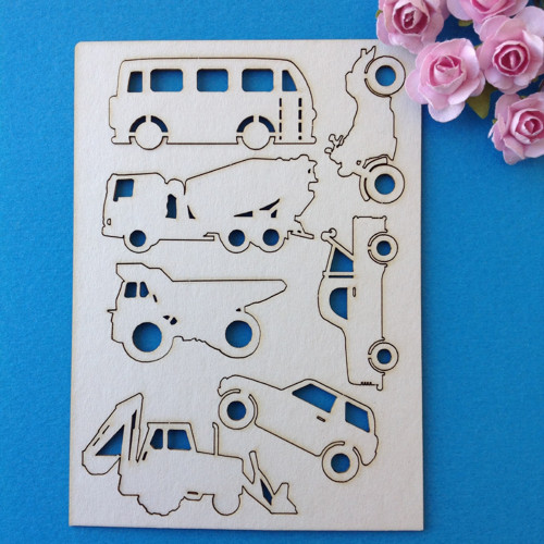 Dekorace ,chipboard 7 ks (CHC 9)