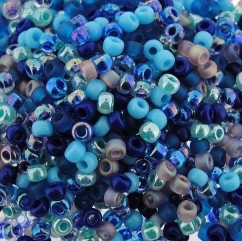 MIX Miyuki Seed Beads 8/0 - Mix Caribbean Blue
