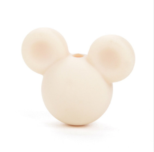 Korálky MickeyMouse 2cm - (1ks) - creme — foto 1