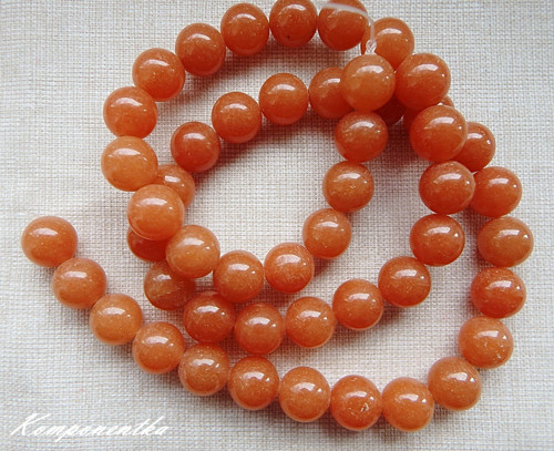 Avanturín oranžový 8mm 4kusy