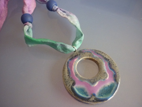 Náhrdelník - Silver-Pink — foto 1