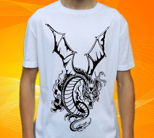 Tričko s drakem , drak , dragons č. 377