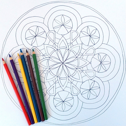 Mandala k vybarvení velká 16 — foto 1