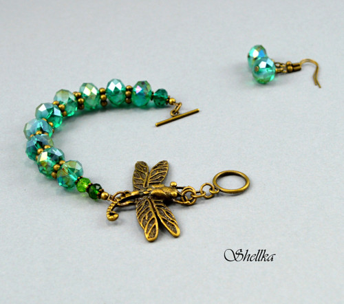 Náramek ,,DRAGONFLY,, +náušnice ZDARMA — foto 1