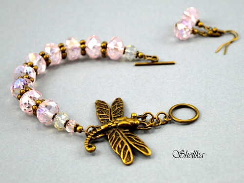 Náramek ,,DRAGONFLY,, +náušnice ZDARMA