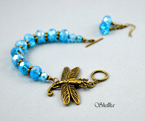 Náramek ,,DRAGONFLY,, +náušnice ZDARMA — foto 1