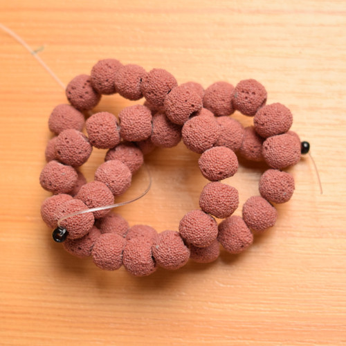 Lávové kuličky 10 mm - 4 kusy