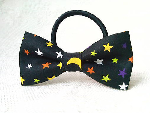 Night sky hair bow