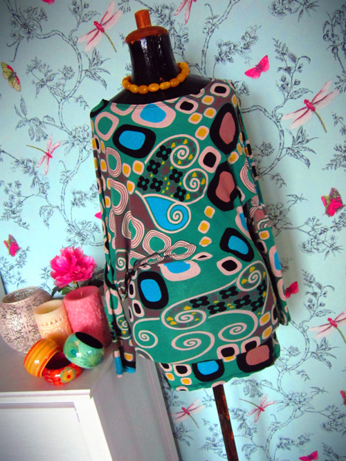 Top asymetric retro psychedelic — foto 1