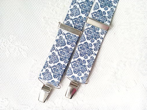 Blue orient suspenders