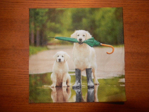 Ubrousek na decoupage - věrný přítel
